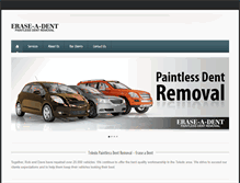 Tablet Screenshot of eraseadent.com